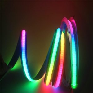 1m High Density Digital COB RGB LED Strip Light - 332 LEDs/m - Addressable Color-Chasing COB LED Tape Light - 5V - IP20