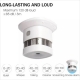 Mini Size Photoelectric Smoke Alarm 10 Year Smoke Detector For Fire & Safety