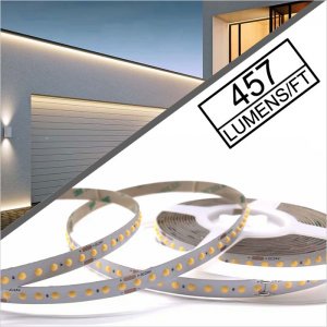 5m White High Density COB LED Strip Light - COB Series LED Tape Light - High CRI - 24V - IP20