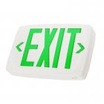 LED Exit Sign w/ Battery Backup - Single or Double Face - Green Color