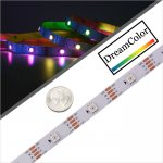 5m WS2815 Digital RGB LED Strip Light - Single Addressable Color-Chasing LED Tape Light - 9 LEDs/ft - 5V