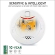 Smoke Alarm with TEN-YEAR Lifetime - 3V Lithium Battery