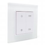 Sunricher RF Dual Colour (CCT) Push Switch RF Wall Panel White (Battery powered)