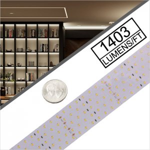 5m White LED Strip Light - Super Bright Five Row LED Tape Light - 24V - IP20 - 1,403 lm/ft