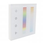 Sunricher RF 5 x Channel RGB+CCT Double Touch Slider RF Wall Panel White (Mains voltage)