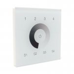 Sunricher Z-Wave Single Colour 4 Group Wall Panel White (Mains voltage)