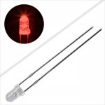 3mm Super Bright Orange LED - 605 nm - 14 Degree Viewing Angle