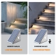 Motion Sensor LED Solar Waterproof LED Lights for Outdoor Stairs, Step, Yard Garden Pathway Walkway and Patio - 6 Pack