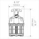 60W LED Temporary High Bay - Linkable LED Area Work Light Fixture - 250W Equivalent - 7200 Lumens