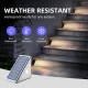 Motion Sensor LED Solar Waterproof LED Lights for Outdoor Stairs, Step, Yard Garden Pathway Walkway and Patio - 6 Pack