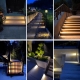 Motion Sensor LED Solar Waterproof LED Lights for Outdoor Stairs, Step, Yard Garden Pathway Walkway and Patio - 6 Pack