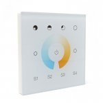 Sunricher ZIGBEE Dual Colour (CCT) 1 Group 4 Scene Wall Panel White (Mains voltage)