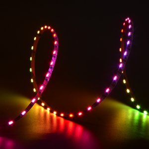 5m RGB LED Strip Light - Side Emitting Addressable SK6812 Color-Chasing Digital RGB LED Tape Light - 5V - IP20