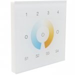 Sunricher DMX Dual Colour (CCT) Four Zone Wall Panel White (Low voltage)