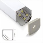 A015 series 30x30mm LED Strip Channel - LED Aluminum Extrusion With Square PMMA Cover