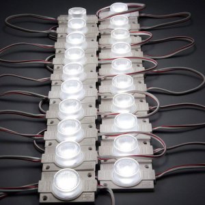 LED Modules with Lens for Light Box DC12V 110LM 1.5W Waterproof IP65 with Adhesive Tape Back - 20pcs/pack