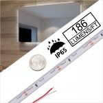 5m White LED Side Emitting Strip Light - 12V - IP65 - 186 Lumens/ft