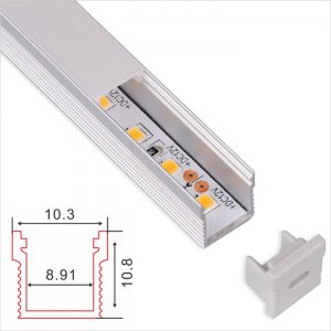 C103 Series 10.3*10.8mm LED Strip Channel - Recessed Slim Aluminum LED Profile housing for LED Strip