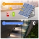 Motion Sensor LED Solar Waterproof LED Lights for Outdoor Stairs, Step, Yard Garden Pathway Walkway and Patio - 6 Pack