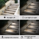 Motion Sensor LED Solar Waterproof LED Lights for Outdoor Stairs, Step, Yard Garden Pathway Walkway and Patio - 6 Pack