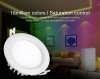 6W WiFi Smart LED Recessed Light Fixture - Waterproof IP54 RGB+CCT LED Downlight - Smartphone Compatible - RF Remote Optional