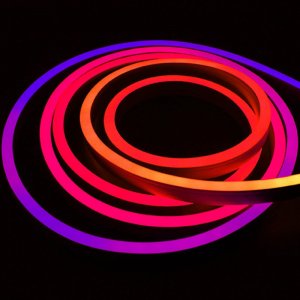 5m Digital Pixel RGB Neon Flex DC 24V IP68 Fully Waterproof 10x20mm Addressable WS2811