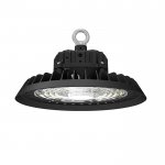 100W Black UFO LED High Bay Light - Programmable Motion Sensor - 16000 Lumens - 320W MH Equivalent