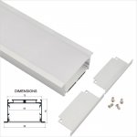 90x35mm Recessed Extrusions LED Strip Channel - Universal - LE9035 Series