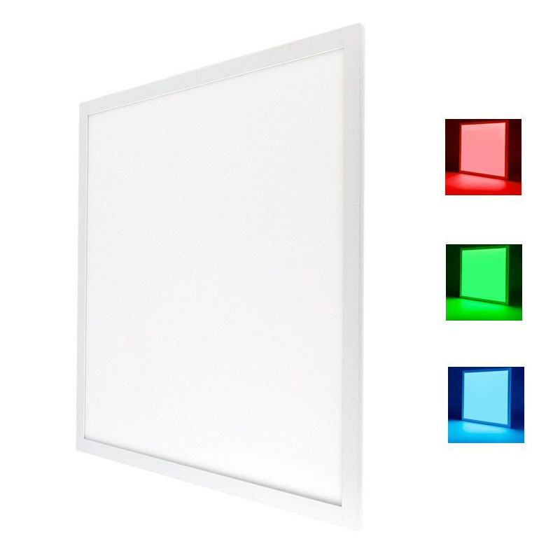 RGB LED Light Panel - 36W Dimmable Even-Glow® Light Fixture - 24 VDC - 595  x 595mm