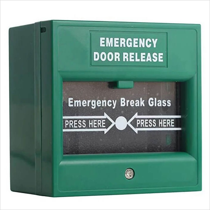 Access Control Door Fire Button Emergency Break Glass Fire Alarm Call ...